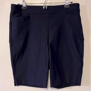 Chicos slimming stretch fabric shorts